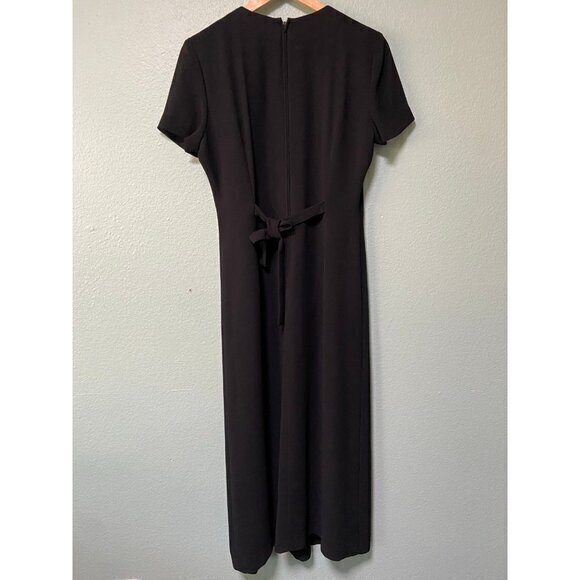 Vintage Jessica Howard Petites Womens Black 90s Y2K Inspired‎ Butterfly Dress 10 - Picture 5 of 9